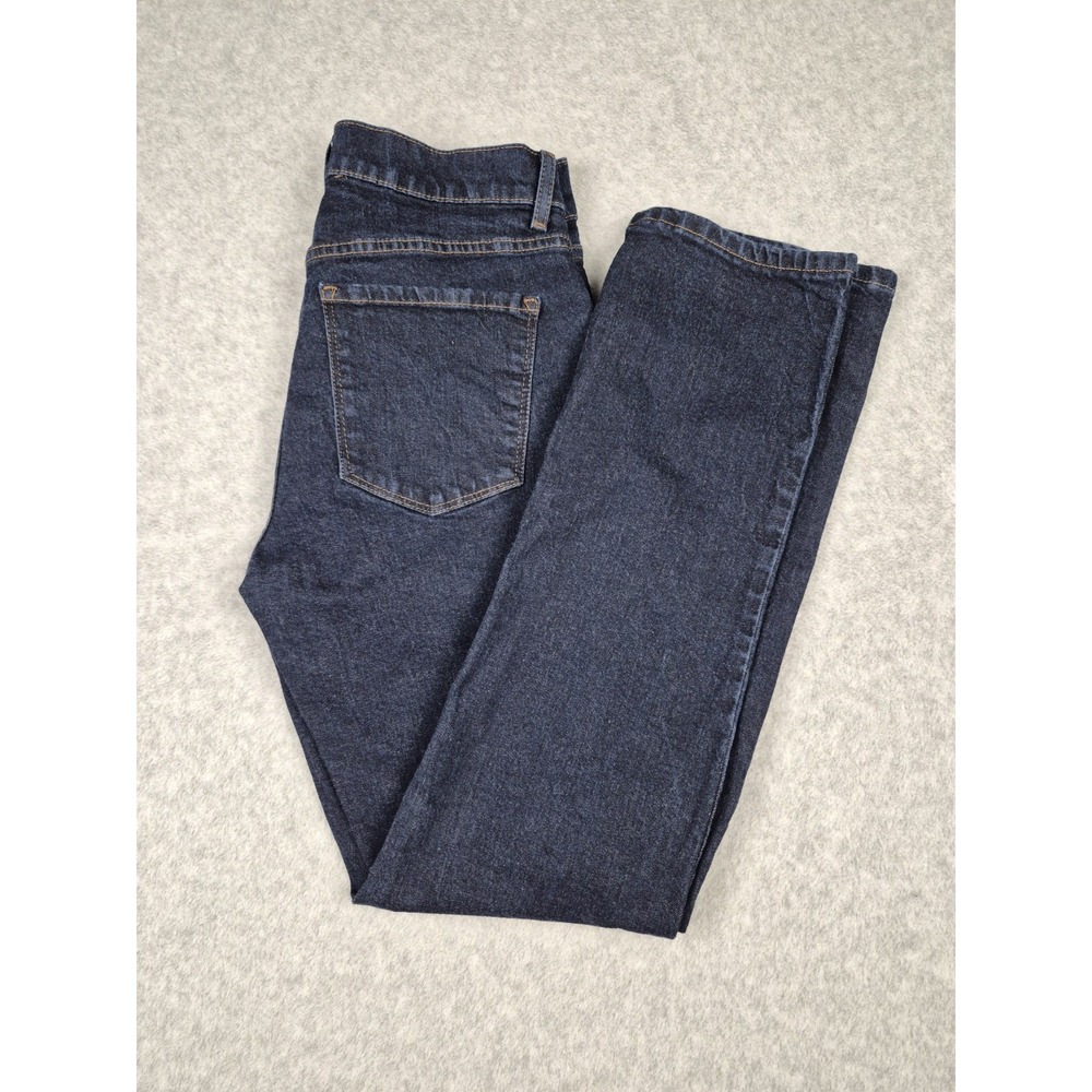 Mott and Bow Jeans Women 28x30 Blue Denim Dark Wash Stretch Boyfriend
